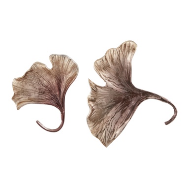Wand-Dekor Champagne Brown Ginkgo Leaf Wall
