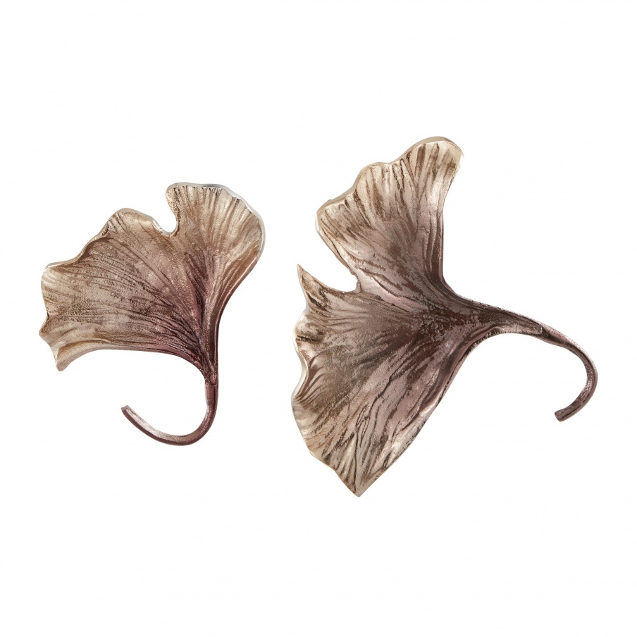 Wand-Dekor Champagne Brown Ginkgo Leaf Wall Dimond Home