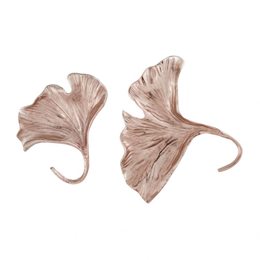 Wand-Dekor Rose Gold Ginkgo Leaf Wall Dimond Home