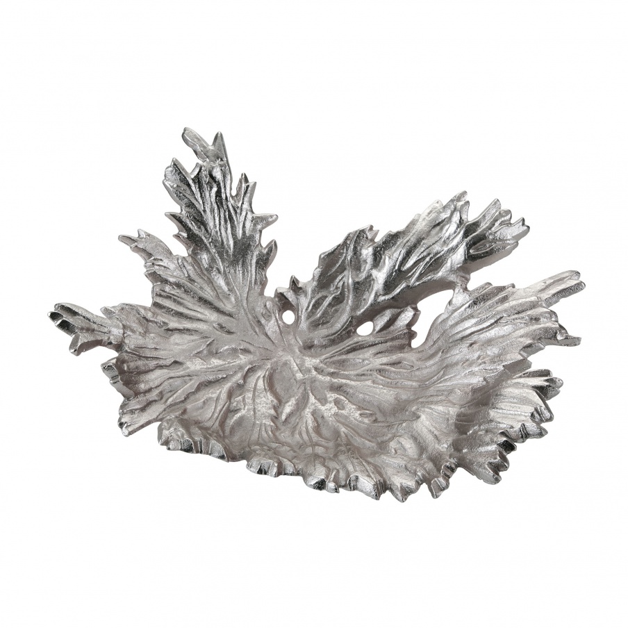 Vase für Kleinigkeiten vernickeln Star Leaf Bowl Dimond Home