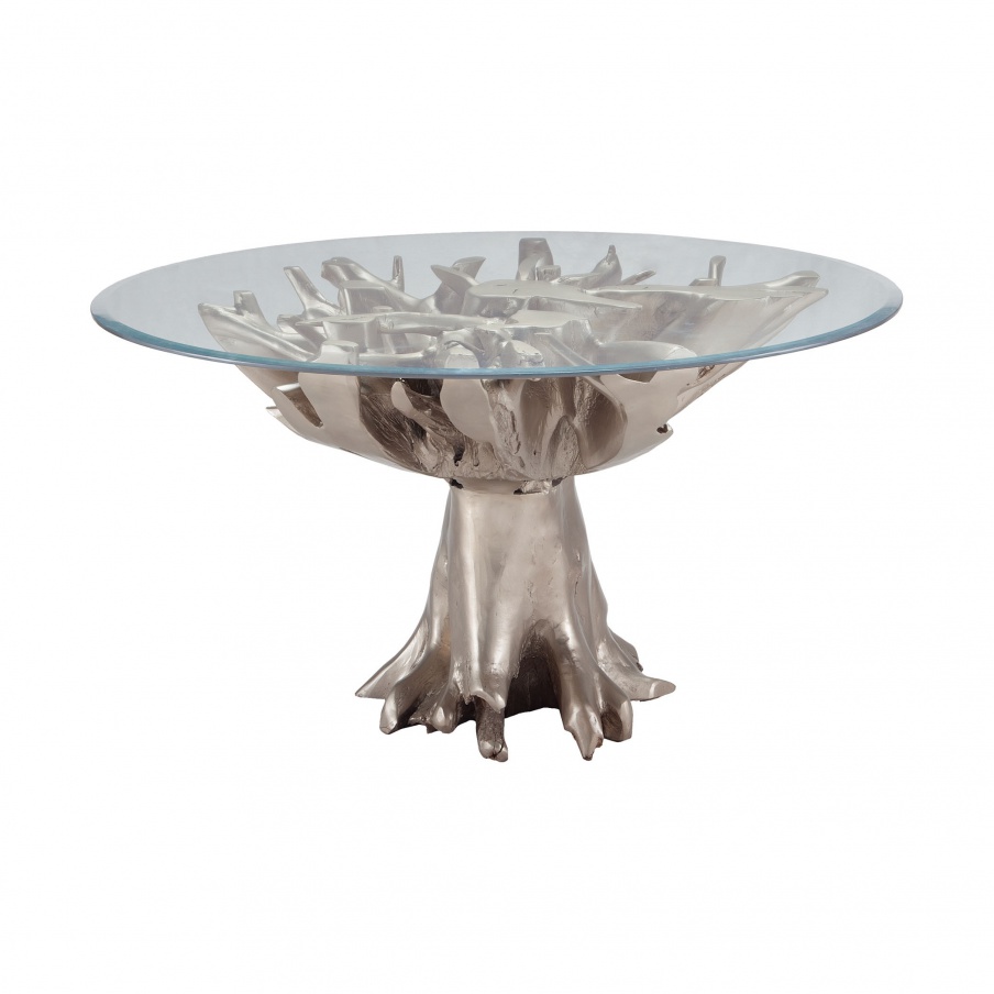 Tisch Champagne Teakholz Root Entry Table Dimond Home