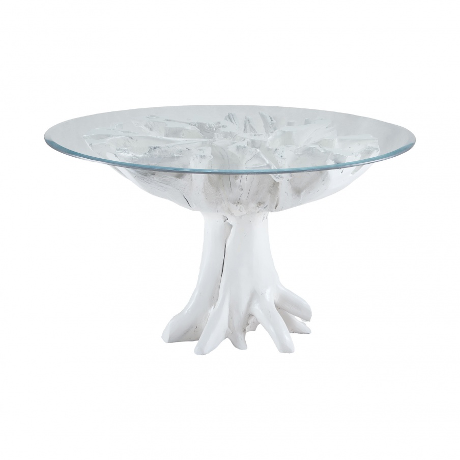 Tisch Teakholz White Root Entry Table Dimond Home