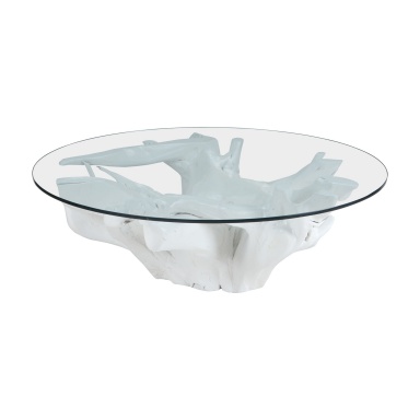 Schreibtisch White Teakholz Wurzel Coffee Table