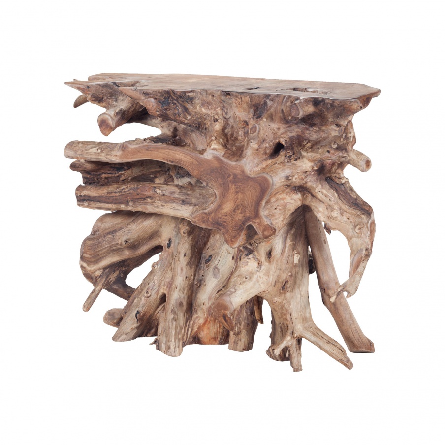 Konsole Natural Slice Teak Console Dimond Home