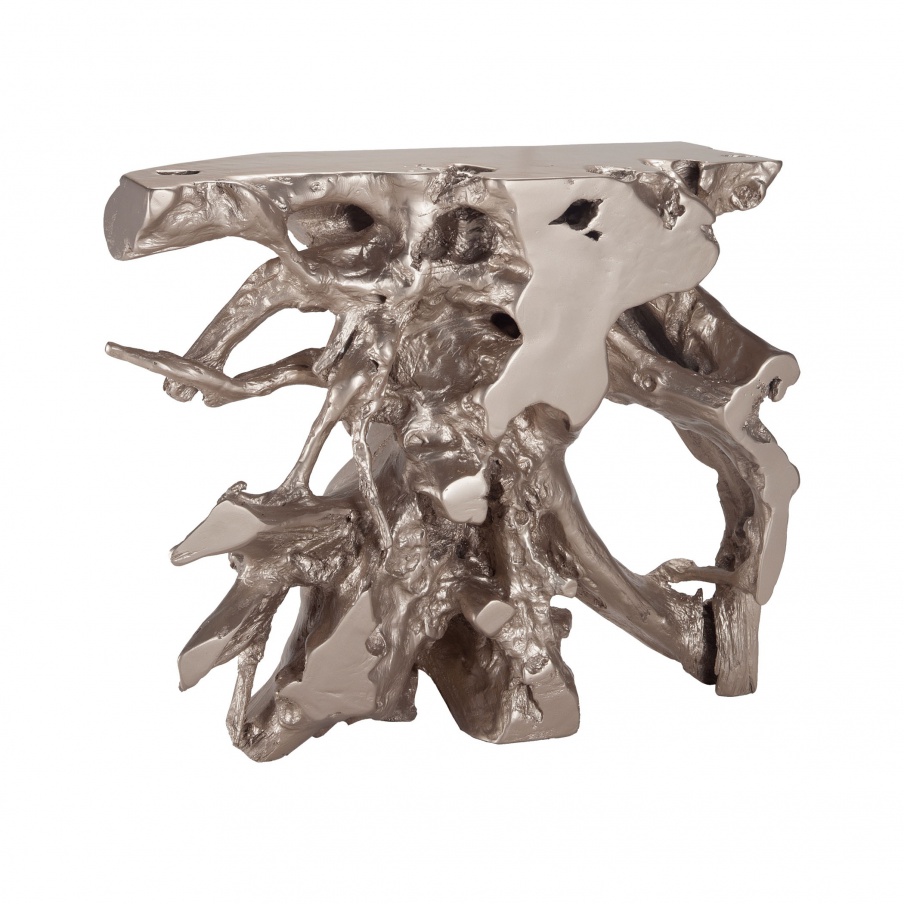 Konsole Champagne Teakholz Slice Console Dimond Home
