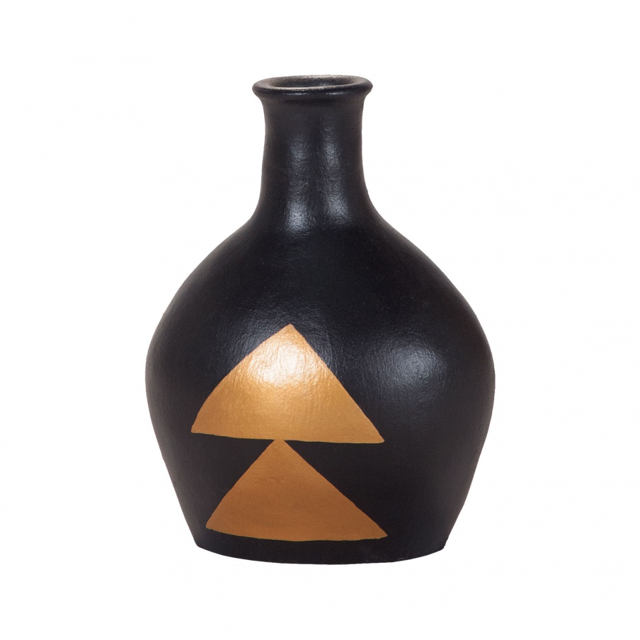 Vase Golden Direction Hand Painted Jug Dimond Home