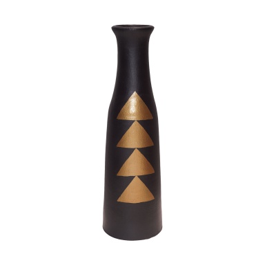 Vase Golden Verticals Vase Flute