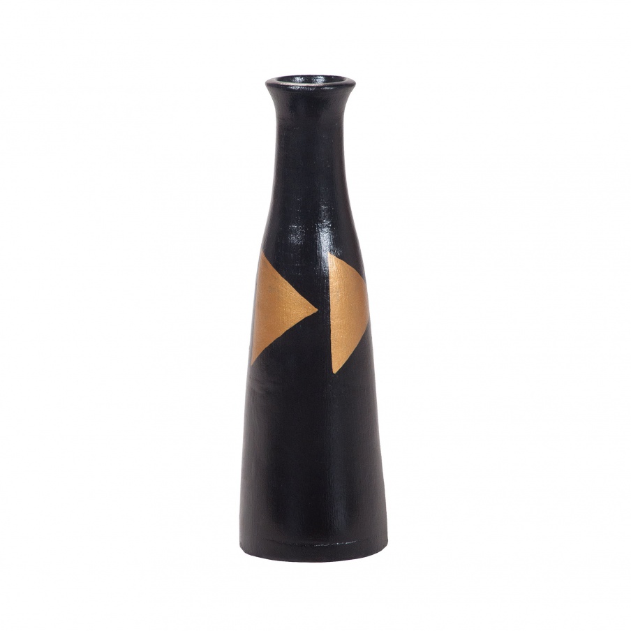 Vase Golden Horizontals Vase Flute Dimond Home