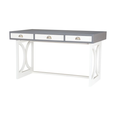 Schreibtisch Whitney Writing Desk In Antique Smoke With Grain De Bois Cappucino-Schaum