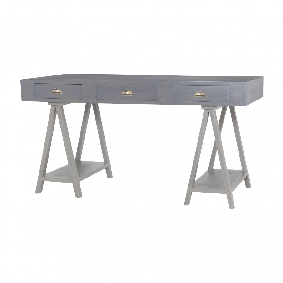 Schreibtisch Huffman Desk In Antique Smoke With Grain De Bois Garden Gate Dimond Home