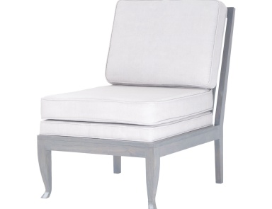 Sessel Janice Chair In Antique Smoke Morning Mist With Linen Upholstery Dimond Home