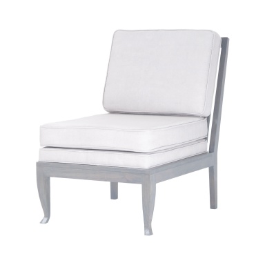 Sessel Janice Chair In Antique Smoke Morning Mist With Linen Upholstery