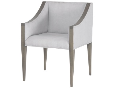 Sessel Ashley Side Chair In Waterfront Stain Grey Morning Mist With Linen Upholestery Dimond Home