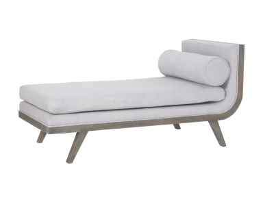 Sofa Sir David Chaise Lounge Waterfront In Grey With Stain Morning Mist Upholestery Dimond Home