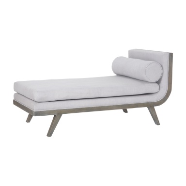Sofa Sir David Chaise Lounge Waterfront In Grey With Stain Morning Mist Upholestery