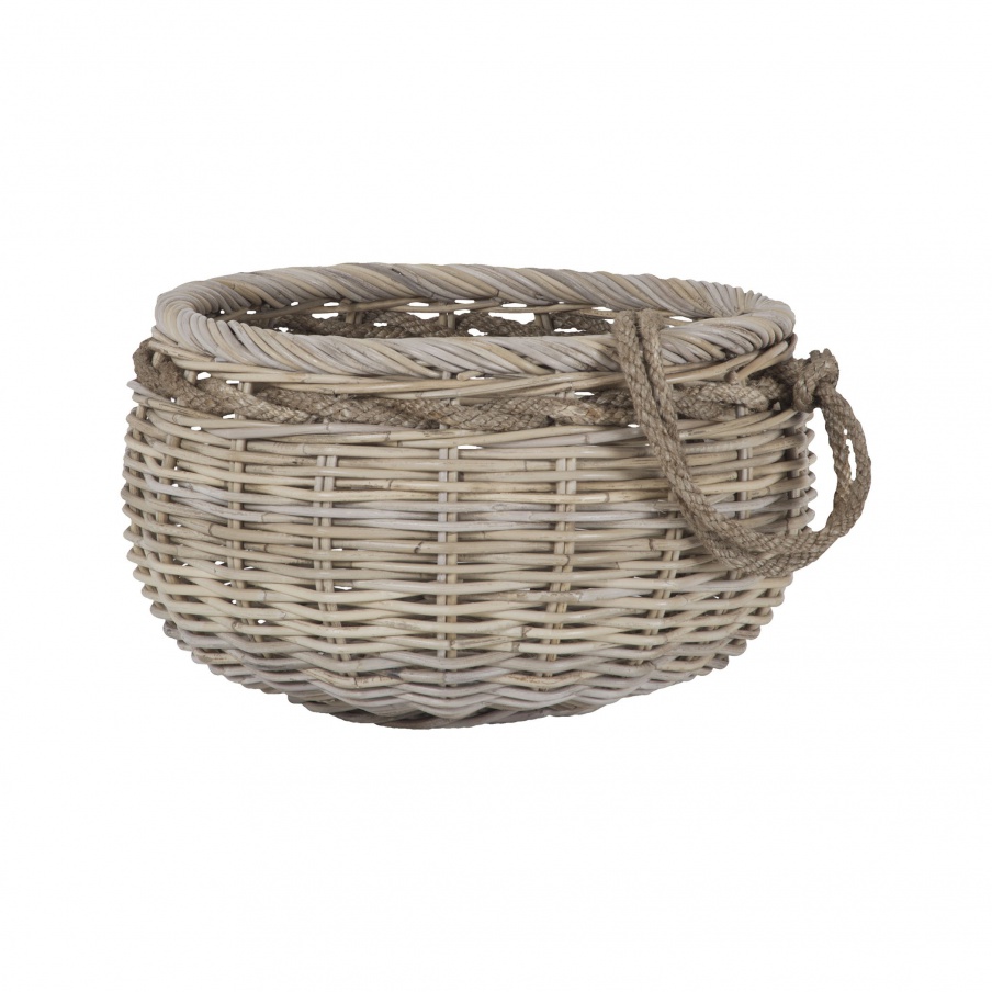 Korb Sumbawa Natural Rattan Basket - Small Dimond Home