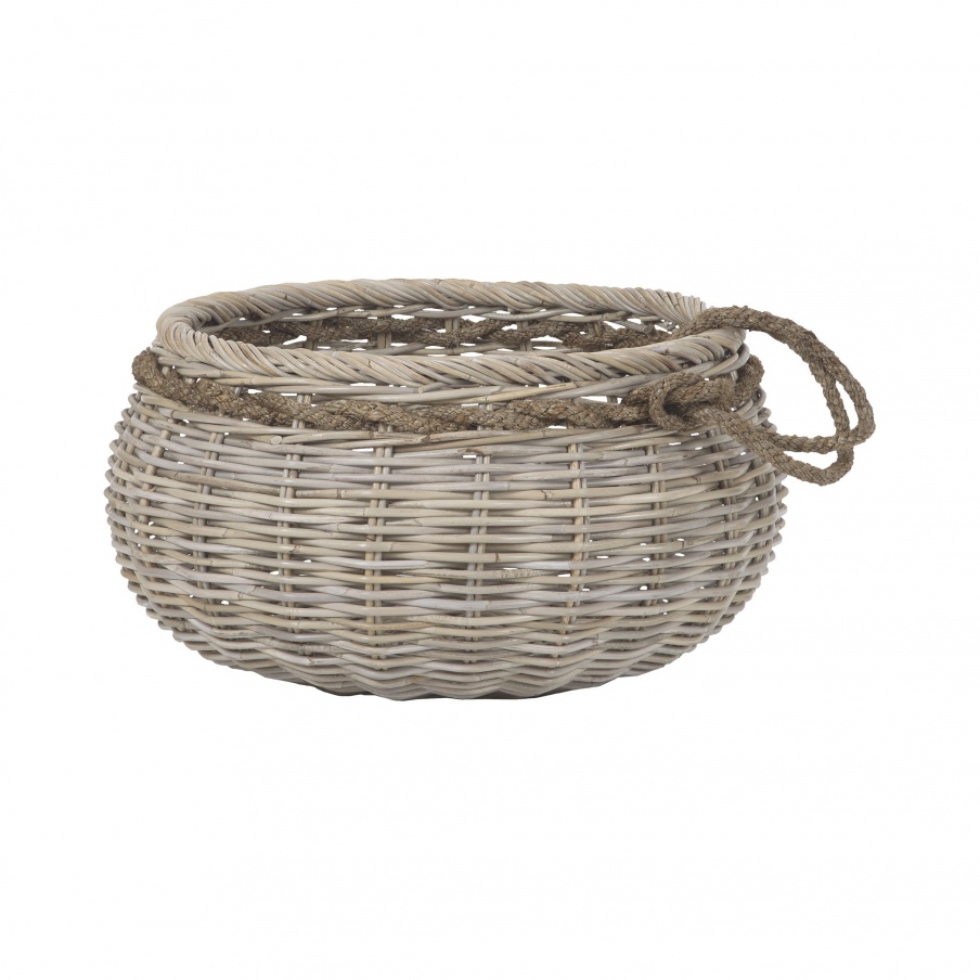 Korb Sumbawa Natural Rattan Basket - Large Dimond Home