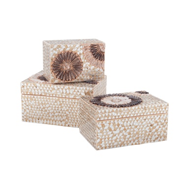 Aufbewahrungsbox Medium Capiz Shell Urchin Box