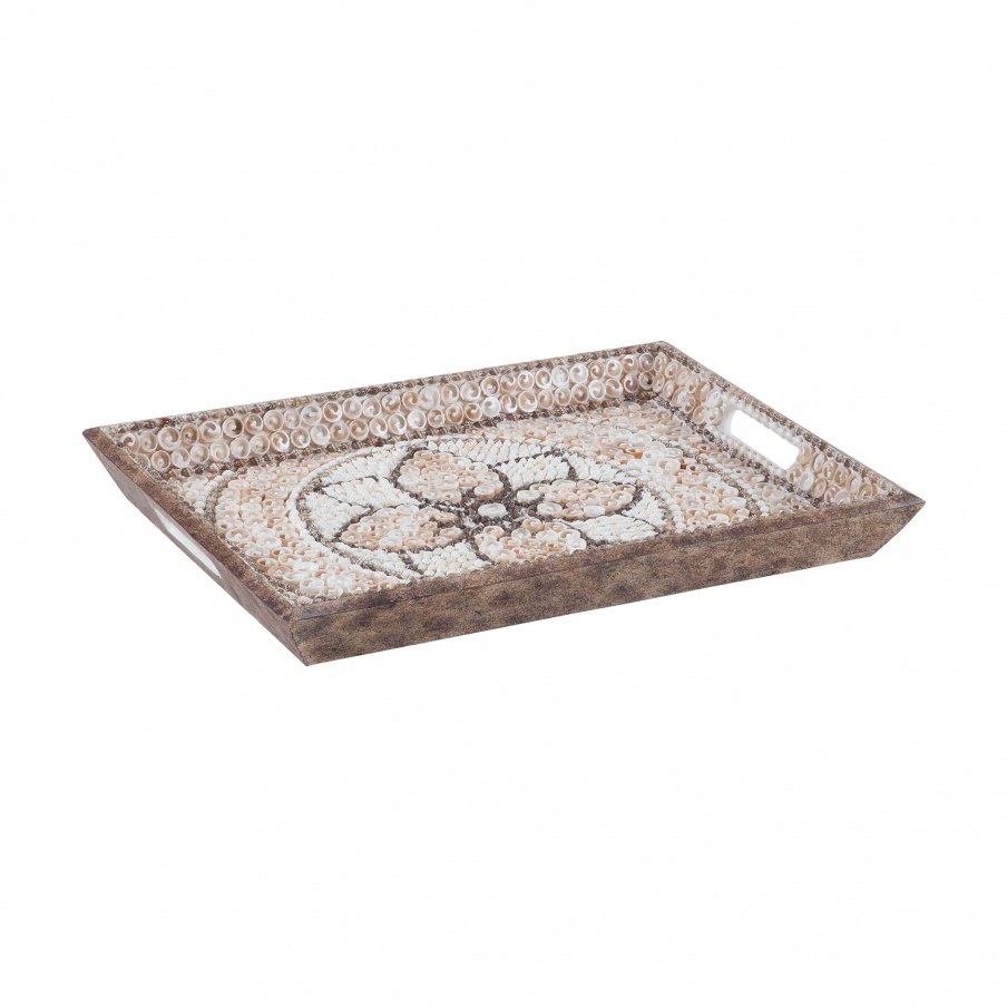 Behälter Shell Mosaic Serving Tray Dimond Home