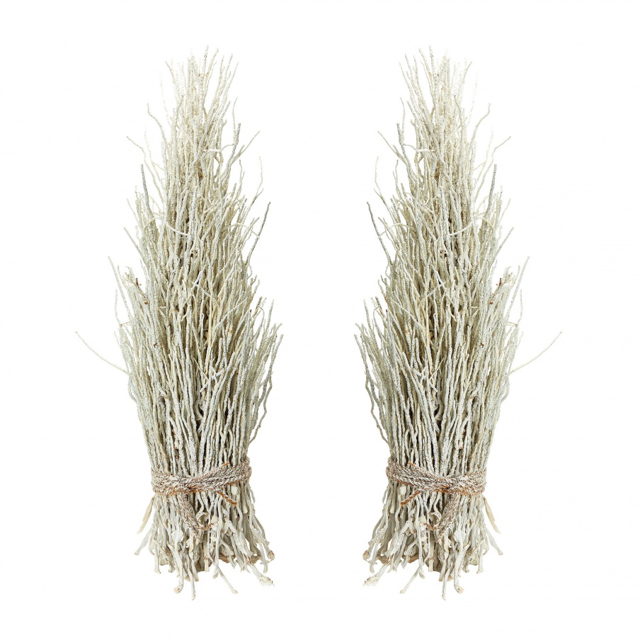 Zubehör White Washed Coco Twig Sheaf - Set Of 2 Dimond Home