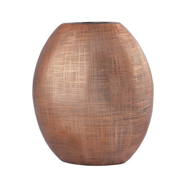 Vase Kolkata 10-Zoll-Vase In Copper