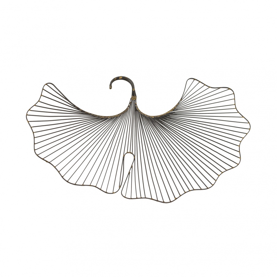 Wand-Dekor-Brass Solder Point Leaf Wall D Dimond Home
