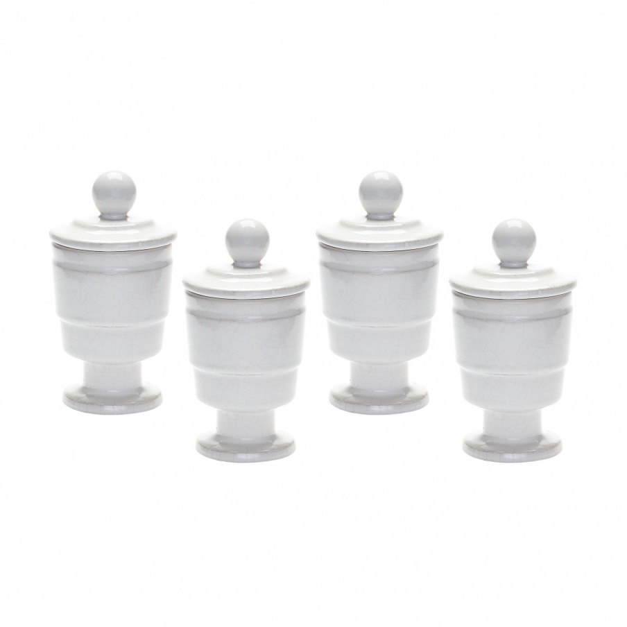 Kerzenhalter Polar White Filled Votive - Set Of 4 Dimond Home
