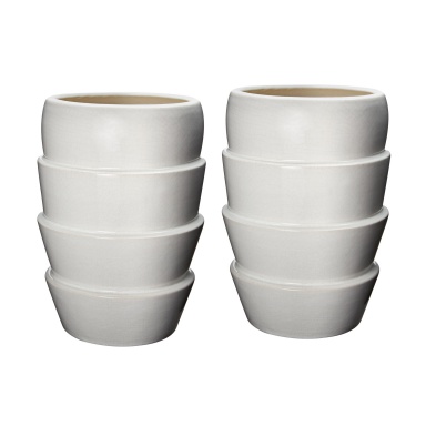 Vase Short Water Chestnut Crackle PSD Vessel