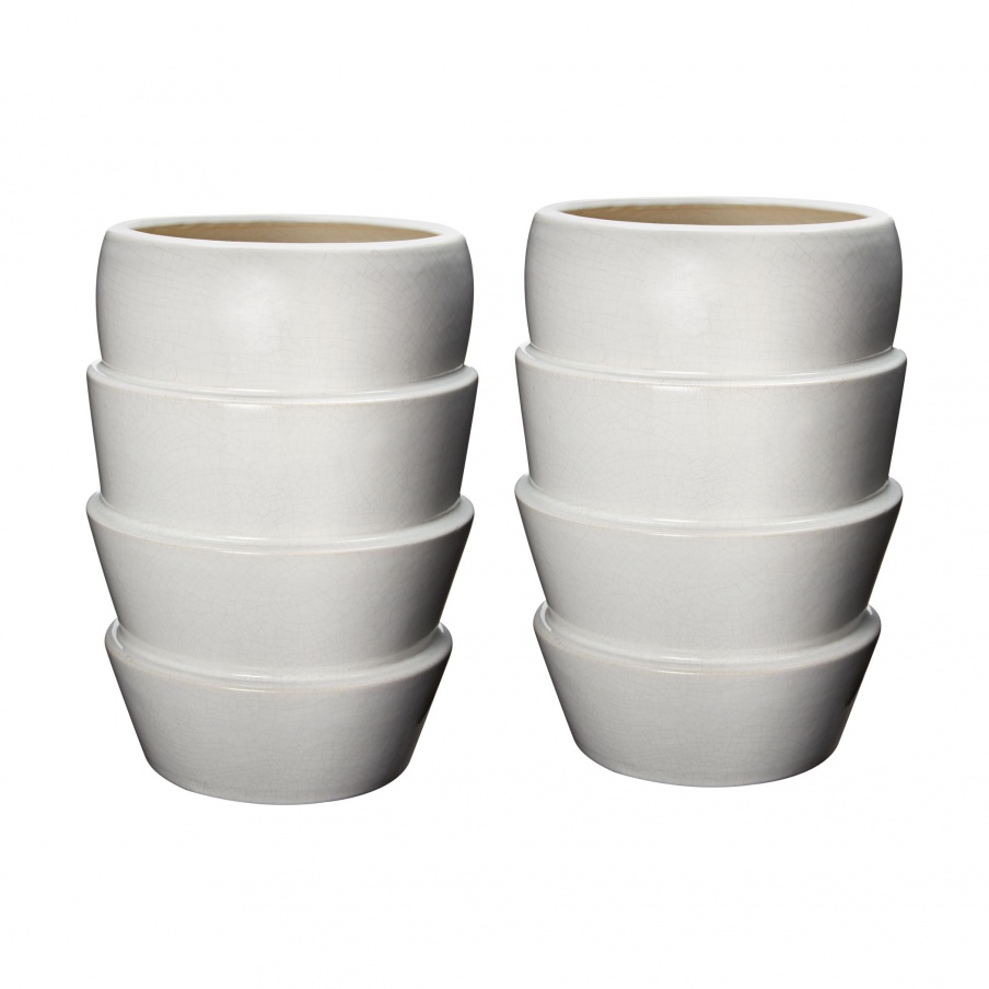 Vase Short Water Chestnut Crackle PSD Vessel Dimond Home
