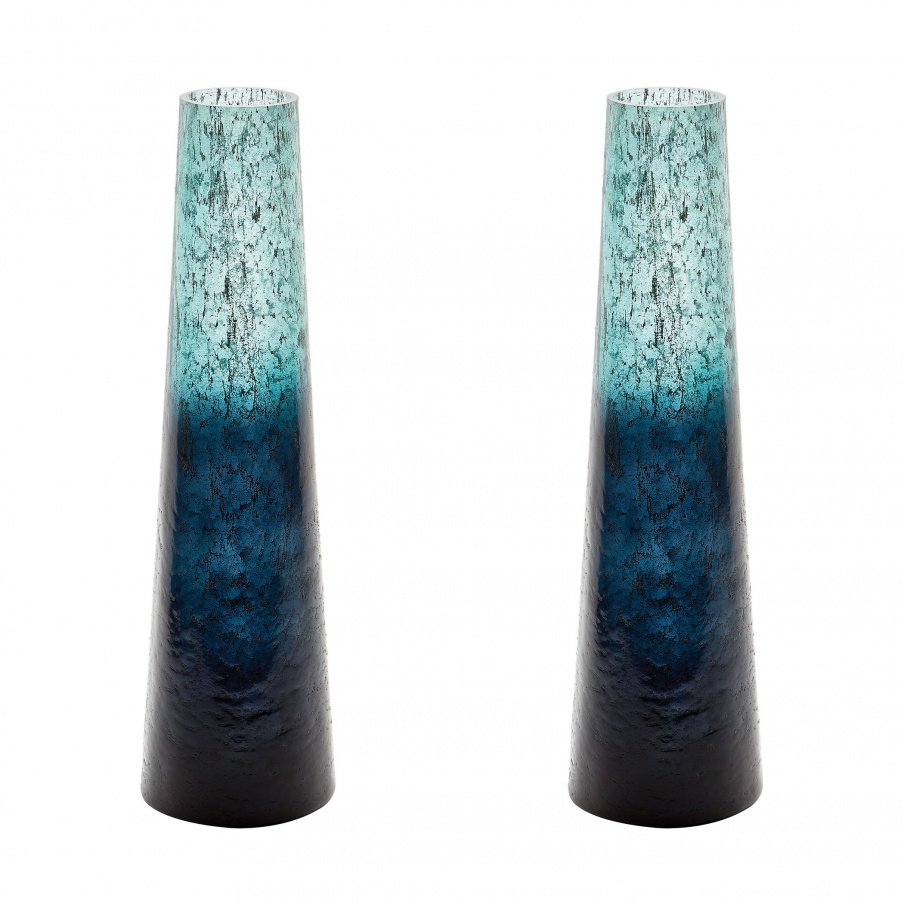 Vase Emerald Ombre Snorkel Vase Dimond Home