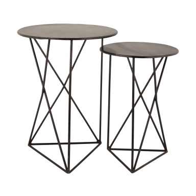 Tisch Geometric Metal Accent Tables