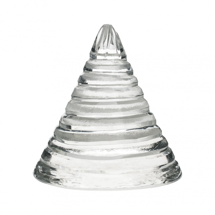Zubehör Large Sliced Glass Cone Dimond Home