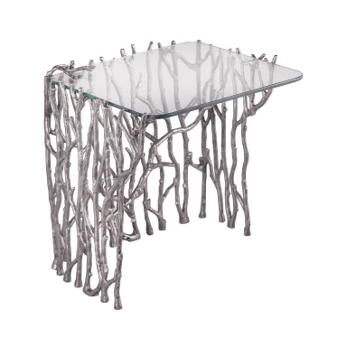 Tisch Silvered Sticks Side Table