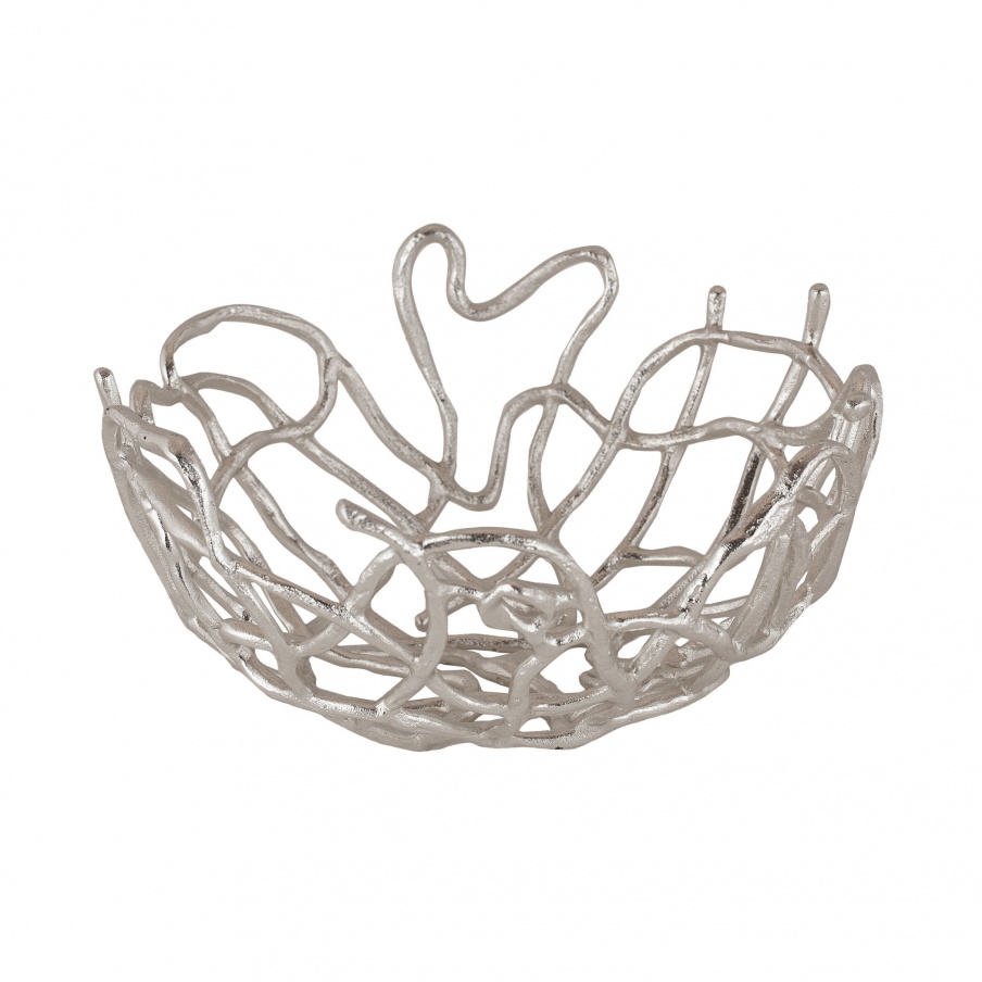 Vase für Kleinteile Silver Free Form Bowl Dimond Home