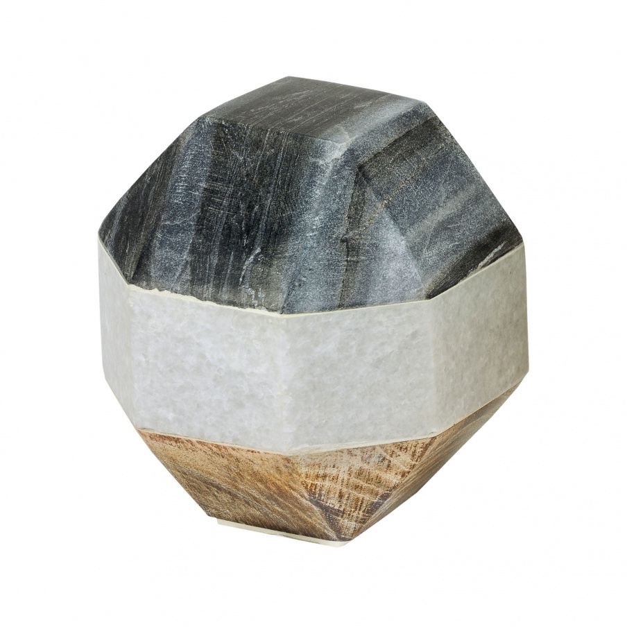 Zubehör Marble and Wood Dodecahedron Dimond Home