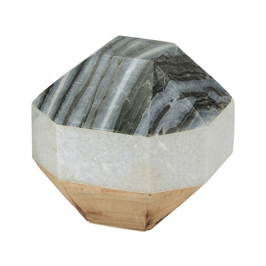 Zubehör Marble and Wood Dodecahedron Dimond Home