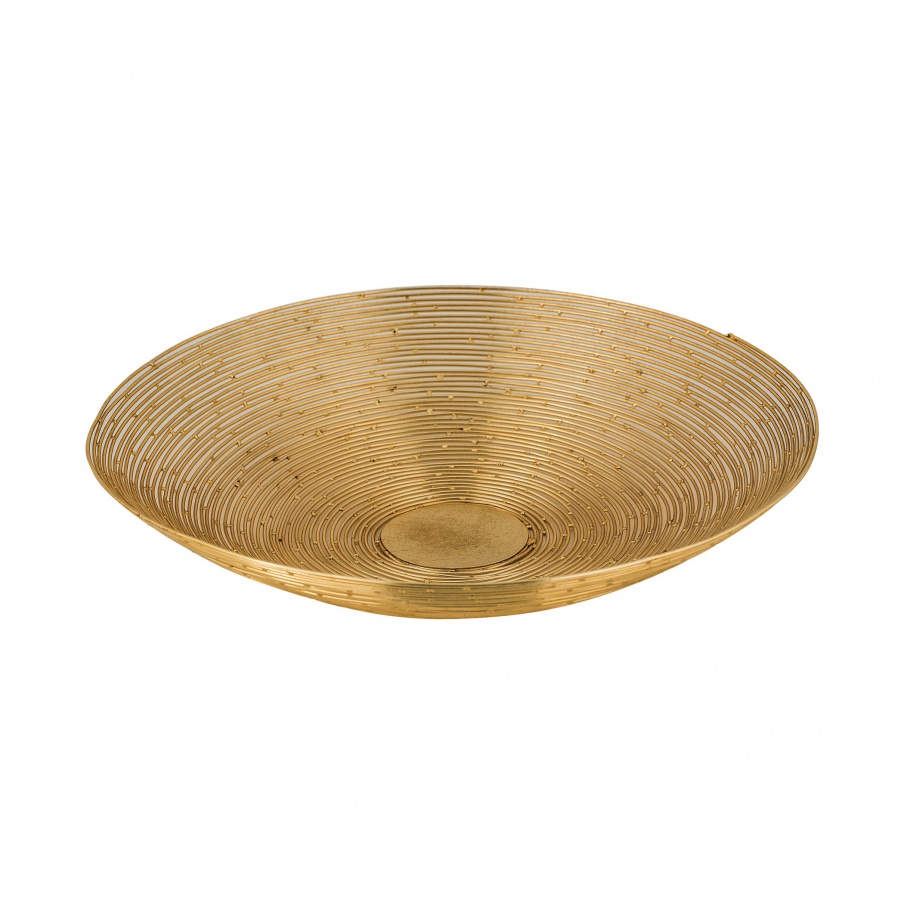 Vase für Kleinigkeiten Large Gold Spray Bowl Dimond Home