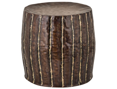Hocker Copper Stool With Welded Fluteds Dimond Home
