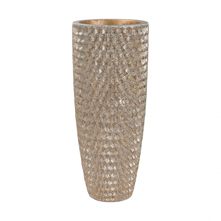 Vase Geometric Textured Vase Dimond Home