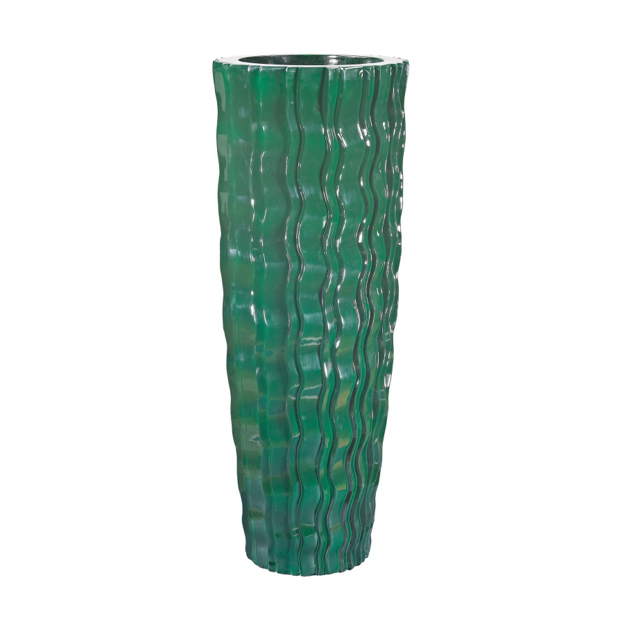 Pflanzgefäß Largee Green Wave Vessel Dimond Home