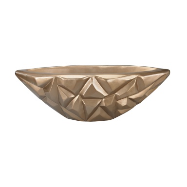 Vase für Kleinigkeiten Qattara 10-Inch Bowl In Champagne Gold