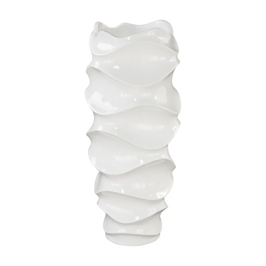 Vase Jaya Wave Vessel In Gloss White