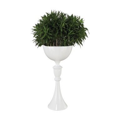 Vase Jaya Massive Chalace In Gloss White