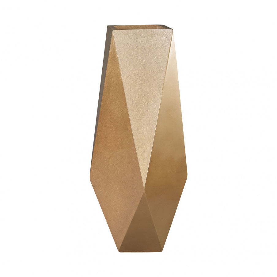 Pflanzgefäß Qattara Planter In Champagne Gold Dimond Home