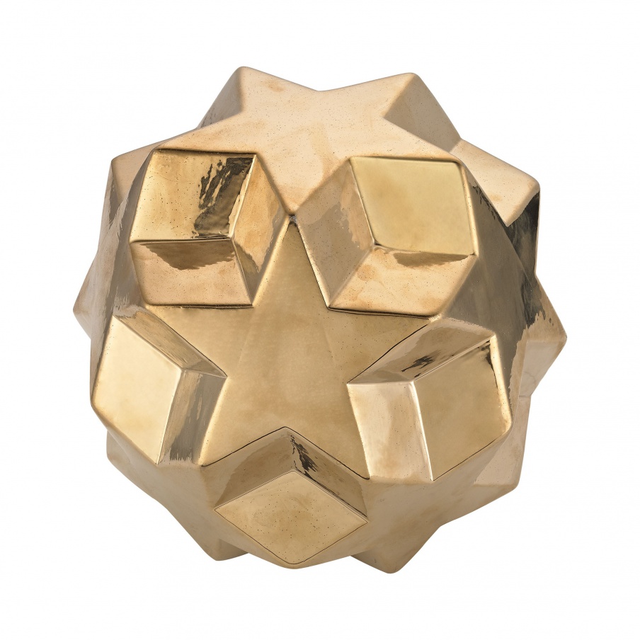 Zubehör Ceramic Gold Table Top Star Ball Dimond Home