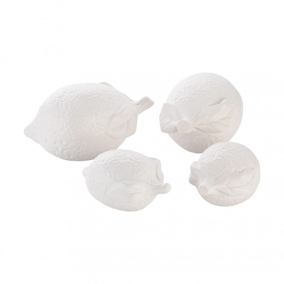 Zubehör White Ceramic Zitronen Dimond Home