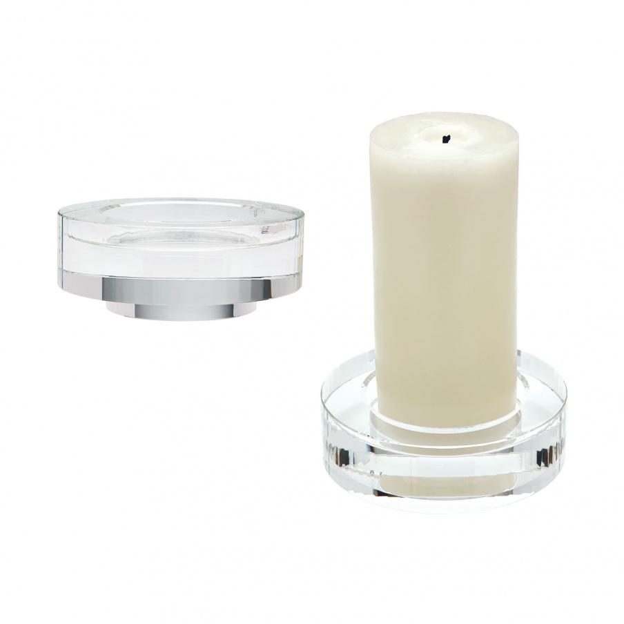 Kerzenhalter Fluted Crystal Candleholders - Set Of 2 Dimond Home