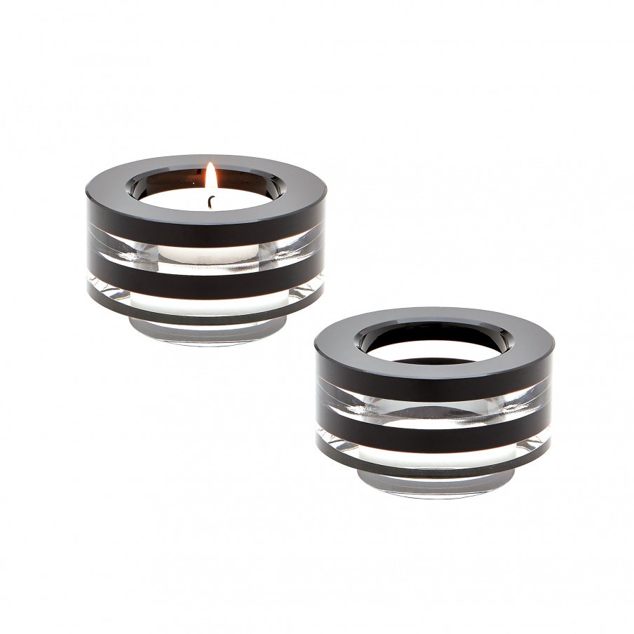 Kerzenhalter Tuxedo Crystal Votive - Set Of 2 Dimond Home