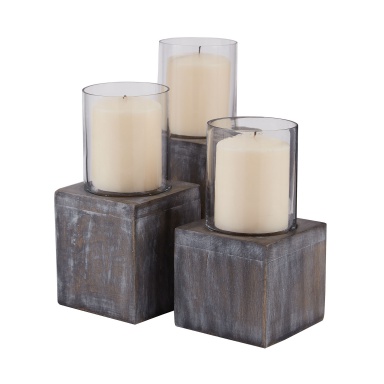 Kerzenhalter Dark Grey Stain Hurricanes