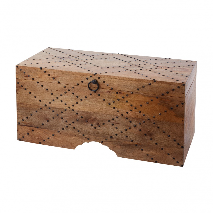 Kommode Plaid Nail Head Chest Dimond Home